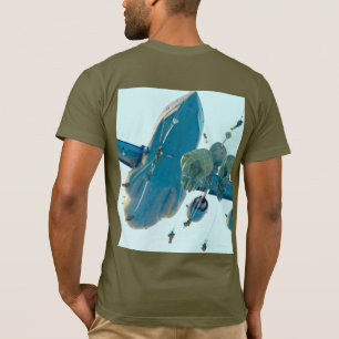 US COMBAT SQUAD - US-Im Flugzeug Fallschirmjäger T-Shirt