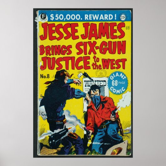 US-Comic - Jesse James Poster (Vorne)