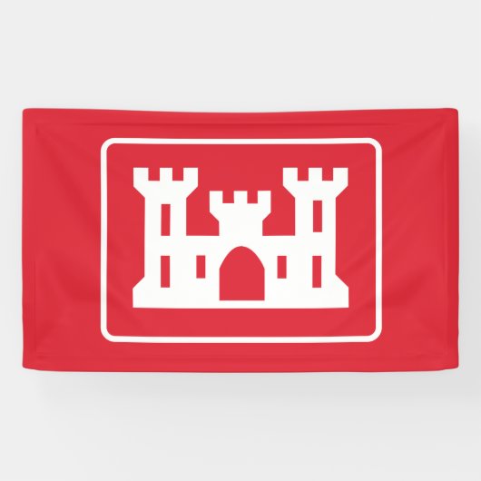 US Corps of Engineers DOD Militär Banner (Horizontal)