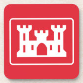 US Corps of Engineers DOD Militär Getränkeuntersetzer (Vorderseite)