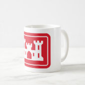 US Corps of Engineers DOD Militär Kaffeetasse (VorderseiteRechts)