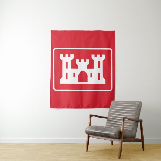 US Corps of Engineers DOD Militär Wandteppich (Beispiel)