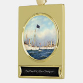 US Cruiser Brooklyn 1897 Banner-Ornament Gold (Links)