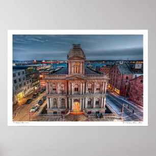 US Customs House Maine Poster