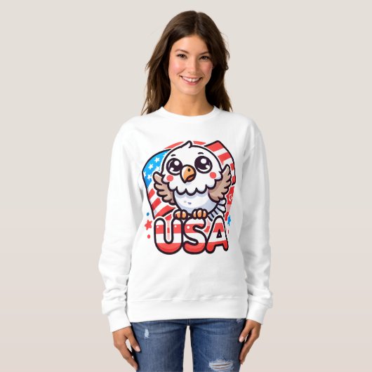 US CUTE EAGLE 2 SWEATSHIRT (Vorne ganz)