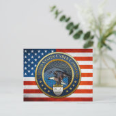 US-Cyberkommando Postkarte (Stehend Vorderseite)