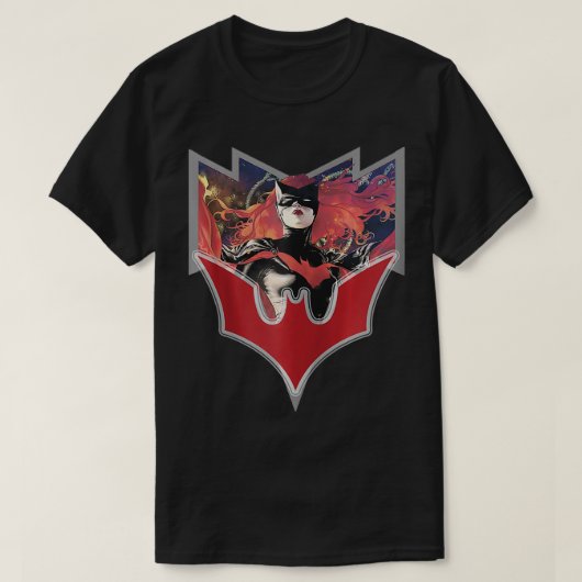 US DC Batwoman + Logo Elegy Zip T-Shirt (Design vorne)