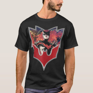 US DC Batwoman + Logo Elegy Zip T-Shirt