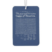US Declaration of Independence Autolufterfrischer (Rückseite)