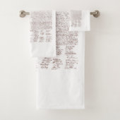 US Declaration of Independence Badhandtuch Set (Insitu)