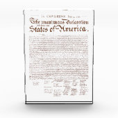 US Declaration of Independence Fotoblock (Vorderseite)