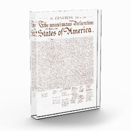 US Declaration of Independence Fotoblock