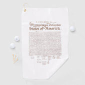 US Declaration of Independence Golfhandtuch (Insitu)