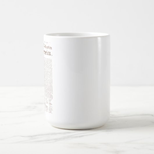 US Declaration of Independence Kaffeetasse (Mittel)