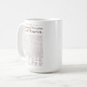 US Declaration of Independence Kaffeetasse (Vorderseite Links)
