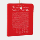 US Declaration of Independence Keramikornament (Rechts)
