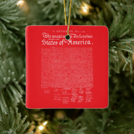US Declaration of Independence Keramikornament