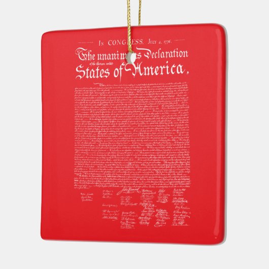 US Declaration of Independence Keramikornament (Links)