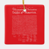 US Declaration of Independence Keramikornament (Vorderseite)