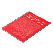 US Declaration of Independence Notizblock (Linke Seite)
