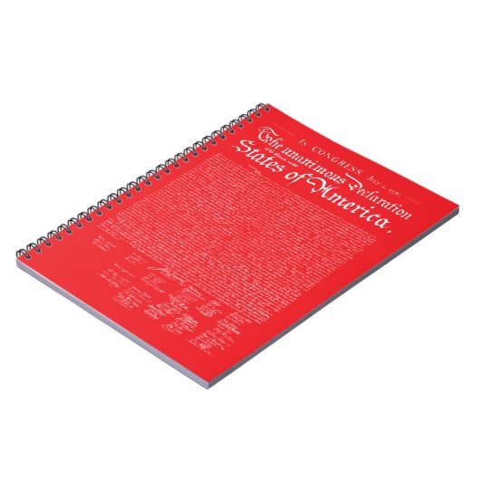 US Declaration of Independence Notizblock (Linke Seite)