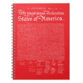 US Declaration of Independence Notizblock (Vorderseite)