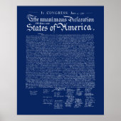 US Declaration of Independence Poster (Vorne)