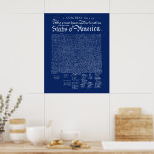 US Declaration of Independence Poster (Küche)