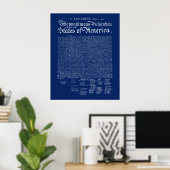 US Declaration of Independence Poster (Heimbüro)
