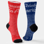 US Declaration of Independence Socken (Gewinkelt)