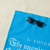 US Declaration of Independence Strandtuch (Beispiel)