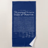 US Declaration of Independence Strandtuch (Vorderseite)