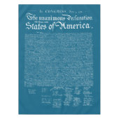 US Declaration of Independence Tischdecke (Vorderseite)