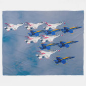 US DEMO TEAMS SALUTE! FLEECEDECKE (Vorderseite (Horizontal))