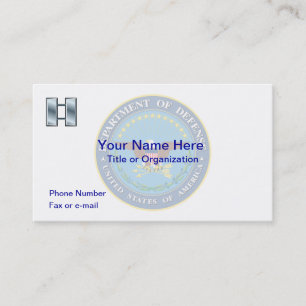 US Department of Defense O3 Business Card Visitenkarte