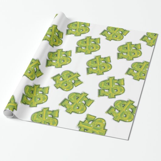 US-Dollar Geschenkpapier (Ungerollt)