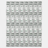 US Dollar Money World Currency America Franklin Fleecedecke (Vorderseite)