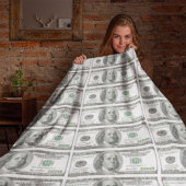 US Dollar Money World Currency America Franklin Fleecedecke