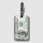 US Dollar Money World Currency America Franklin Gepäckanhänger (Vorderseite Vertikal)