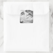 US-Dollar Quadratischer Aufkleber (Tasche)