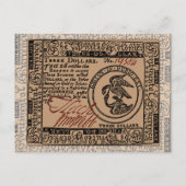 US-Dollar-Rechnung - Postkarte (Vorderseite)