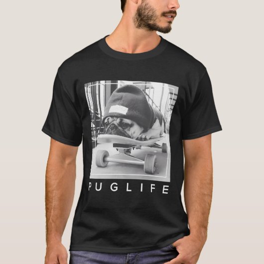 US Doug The Mops Mops Life Board 01 T-Shirt (Vorderseite)