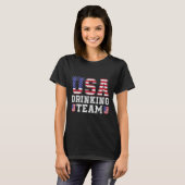 US Drink Team Funny Drink Bier Lover 4. T-Shirt (Vorne ganz)