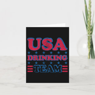 US Drinking Team 4. Juli Unabhängigkeitstag Dru Karte