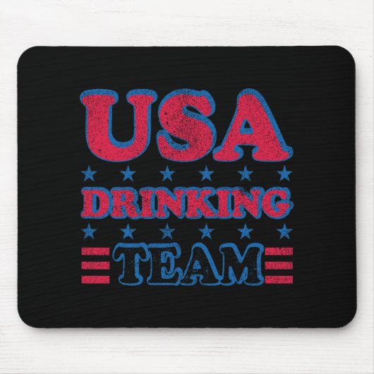 US Drinking Team 4. Juli Unabhängigkeitstag Dru Mousepad (Vorne)
