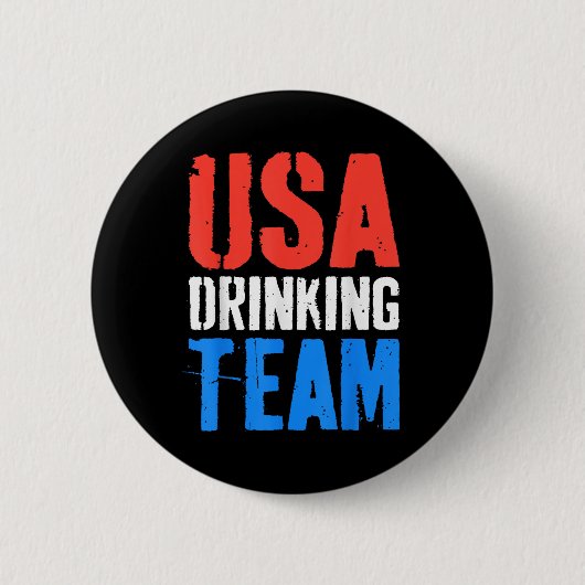 US Drinking Team Shirt Funny Men Women 4. Jul Button (Vorderseite)