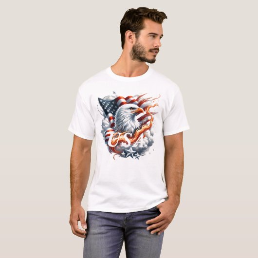 US EAGLE DESIGN T-Shirt (Vorne ganz)