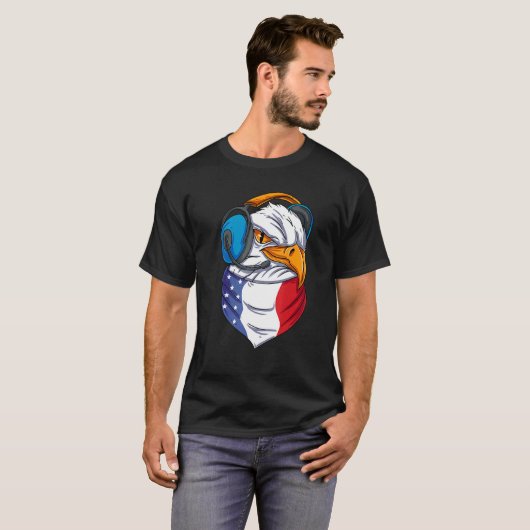US Eagle Head American T-Shirt (Vorne ganz)