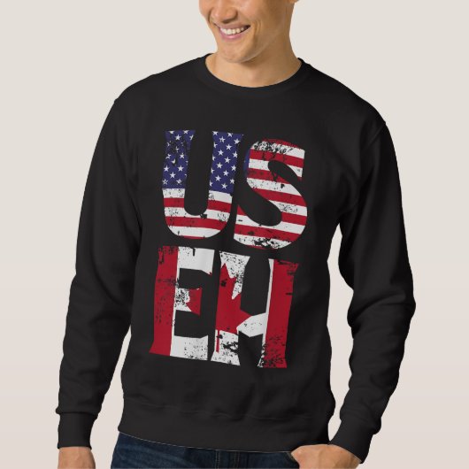 US EH American Canadian Funny Meme Zitat Sweatshirt (Vorderseite)