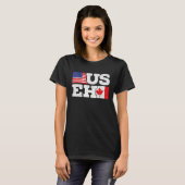US EH Canada America Flag Mapslaf Leaf Proud Canuc T-Shirt (Vorne ganz)